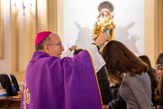 La Misa de imposición de Ceniza marca el comienzo de la Cuaresma conquense