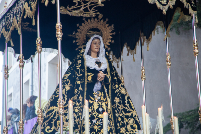 La V. H. de Ntra. Sra. de la Soledad (vulgo de 'San Agustín') presentará su aureola enriquecida con nuevas piezas de la imagen mariana Titular el 9 de marzo