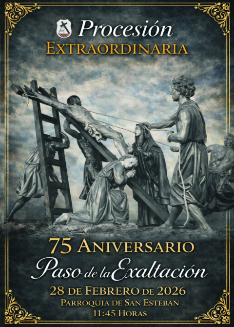 La V. H. del Stmo. Cristo del Perdón celebra su 75º Aniversario con una procesión extraordinaria en febrero