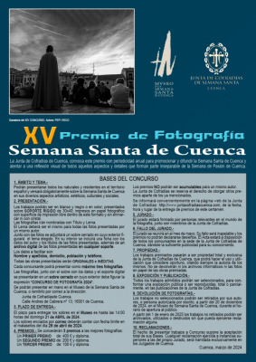 La JdC convoca la XV edición de su Premio de Fotografía 'Semana Santa de Cuenca'