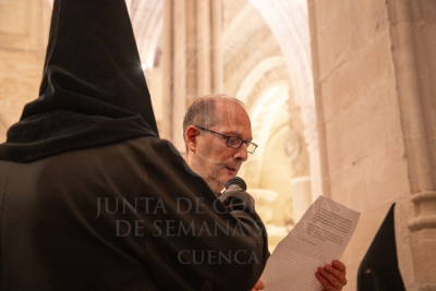 La Catedral acoge la prédica de las Siete Palabras en un Lunes Santo en que la lluvia impide la salida de la Vera Cruz
