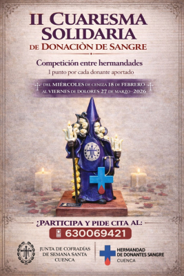 La Junta de Cofradías y la Hermandad de Donantes impulsan la 'II Cuaresma Solidaria de Donación de Sangre'