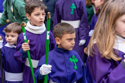 Cerca de mil niños desafían al frío en la Procesión Infantil y auguran un futuro brillante para nuestra Semana Santa