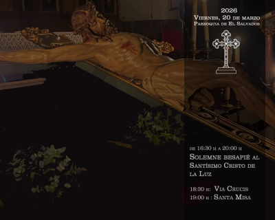 La V. H. del Stmo. Cristo de la Luz celebra mañana viernes 20 de marzo el Solemne besapié a su Titular