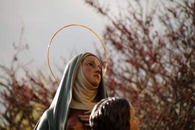 El Descendimiento celebrará este lunes una ofrenda floral especial a la Virgen de su paso titular por el Mes de María